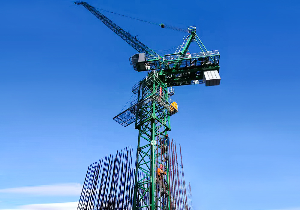 Qtd80 Luffing-JIB Tower Crane 6t Délka Jib 40m