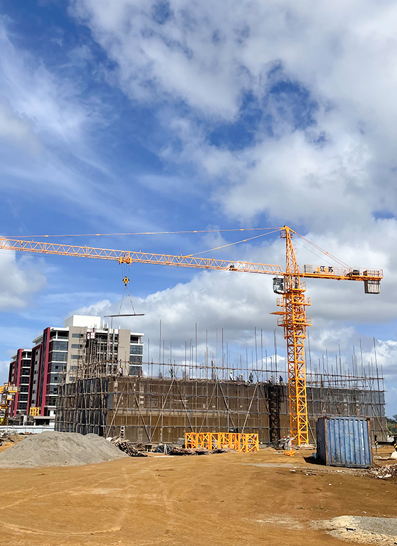Projekt QTZ50 (5010) Tower Crane na Mauricius